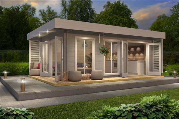 Grote foto tuinhuis dominica promotie tuin en terras tuinhuisjes en blokhutten