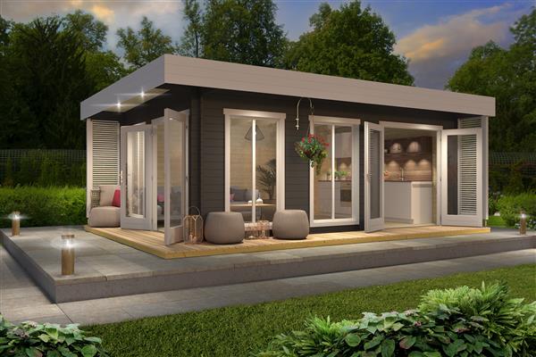 Grote foto tuinhuis dominica promotie tuin en terras tuinhuisjes en blokhutten