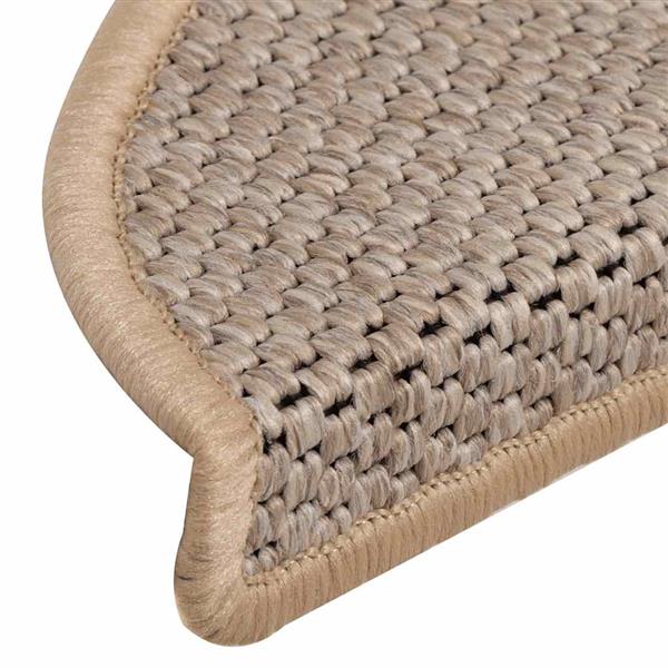 Grote foto vidaxl trapmatten zelfklevend 15 st sisal look 56x17x3 cm lichtbeige huis en inrichting overige huis en inrichting