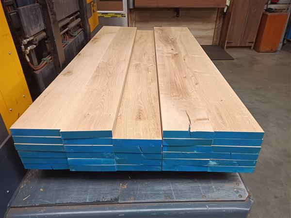 Grote foto 40x220mm 225cm eiken doe het zelf en verbouw hout en planken