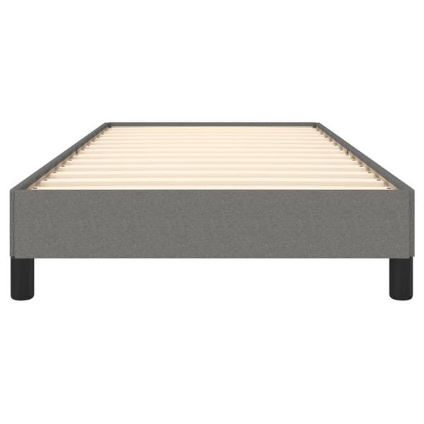 Grote foto vidaxl bedframe zonder matras 90x200 cm stof donkergrijs antiek en kunst stoelen en banken