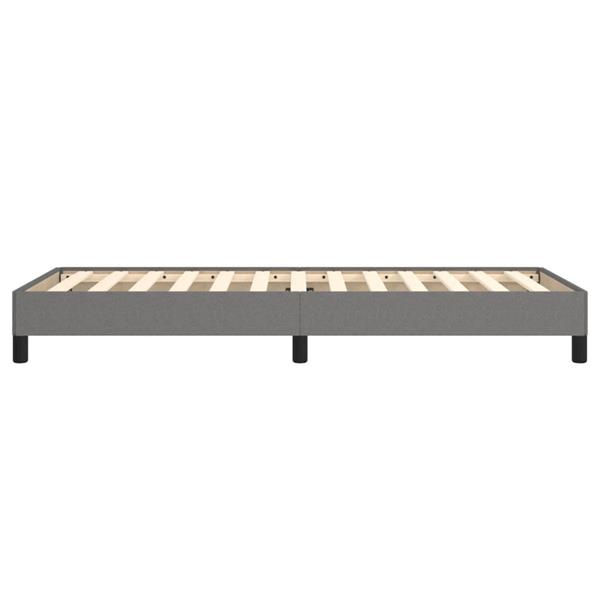 Grote foto vidaxl bedframe zonder matras 90x200 cm stof donkergrijs antiek en kunst stoelen en banken