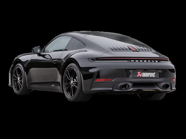 Grote foto dit betreft een porsche 911 992.2 t s 4s akrapovic uitlaat systeem auto onderdelen tuning en styling