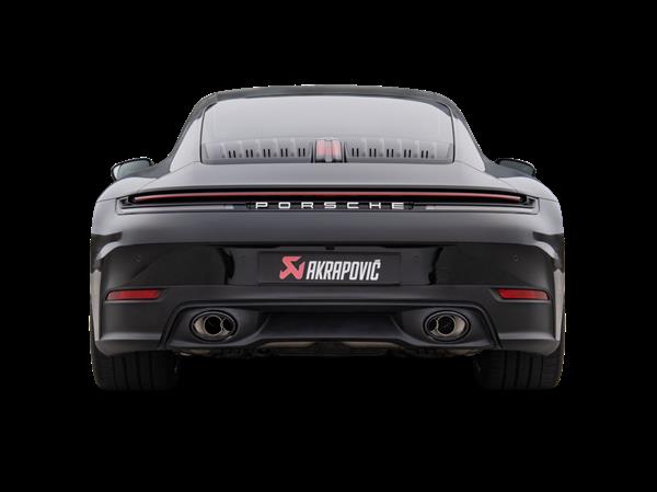 Grote foto dit betreft een porsche 911 992.2 t s 4s akrapovic uitlaat systeem auto onderdelen tuning en styling
