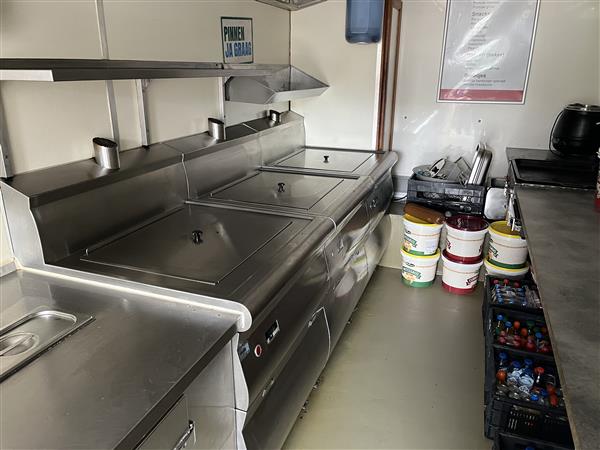 Grote foto snackwagen verkoopwagen met automatieken zakelijke goederen verkoopwagens