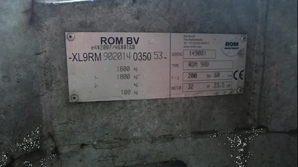 Grote foto rom 900 hogedruk rioolreinigingsaanhanger agrarisch pompen