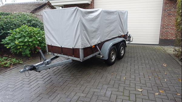Grote foto solide huif aanhanger agrarisch aanhangwagens