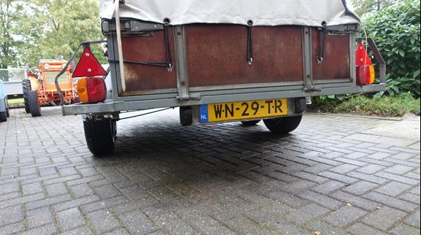 Grote foto solide huif aanhanger agrarisch aanhangwagens