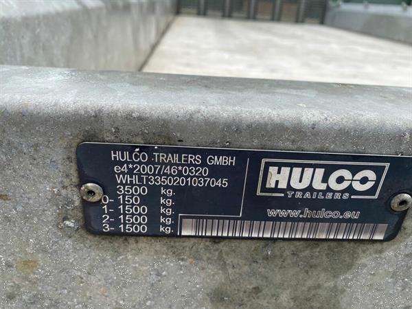 Grote foto hulco machinetransporter aanhanger 2022 lange klep agrarisch aanhangwagens