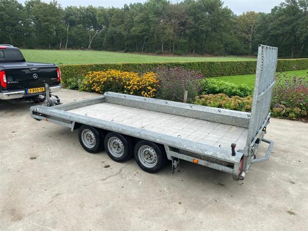 Grote foto hulco machinetransporter aanhanger 2022 lange klep agrarisch aanhangwagens