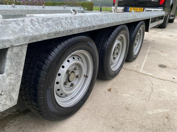 Grote foto hulco machinetransporter aanhanger 2022 lange klep agrarisch aanhangwagens