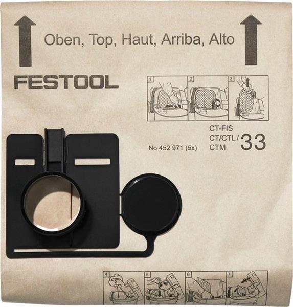Grote foto festool stofzak fis ct33 5st doe het zelf en verbouw gereedschappen en machines