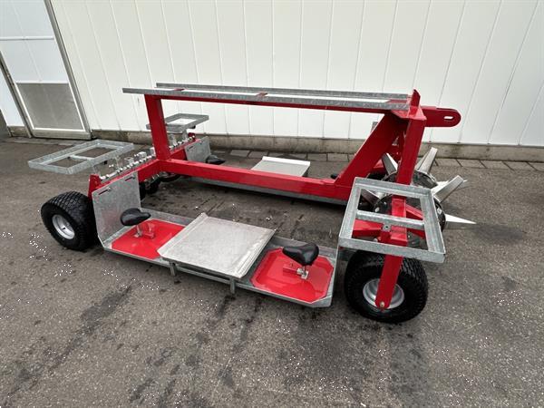 Grote foto chantrel plantmachine 2 rijig voor de aardbeienruggenteelt. agrarisch zaaimachines
