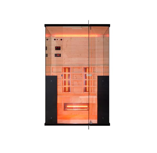 Grote foto 2 persoons infrarood sauna fullspectrum 2200 watt huis en inrichting sauna