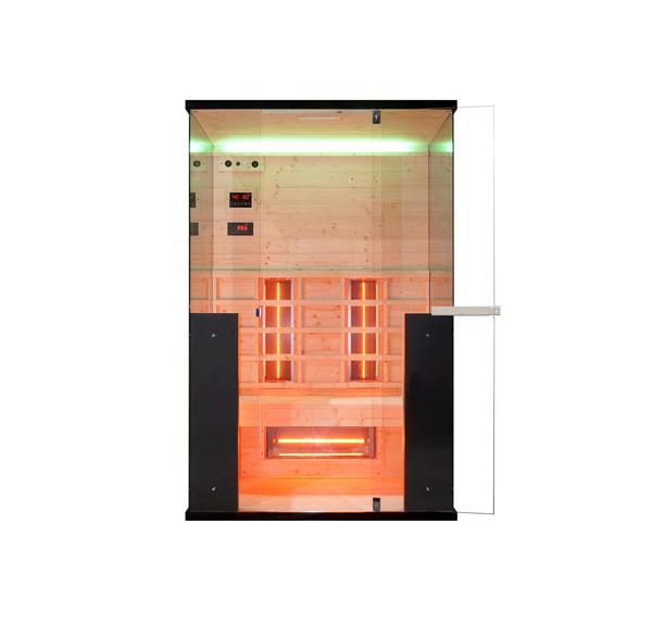Grote foto 2 persoons infrarood sauna fullspectrum 2200 watt huis en inrichting sauna