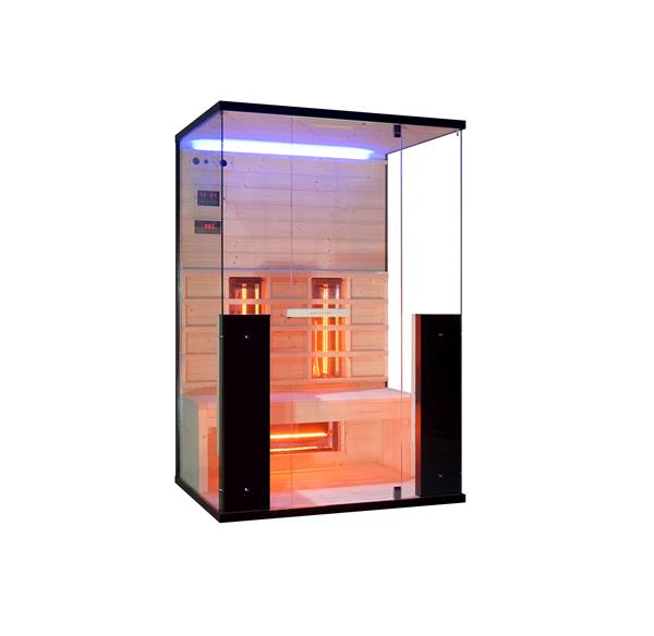 Grote foto 2 persoons infrarood sauna fullspectrum 2200 watt huis en inrichting sauna