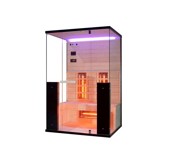 Grote foto 2 persoons infrarood sauna fullspectrum 2200 watt huis en inrichting sauna