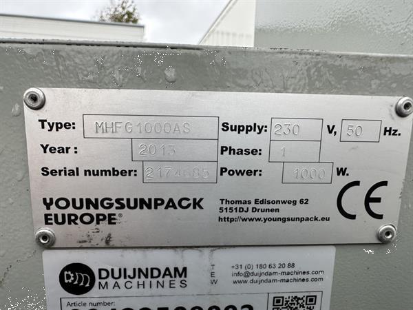 Grote foto youngsunpack europe mh fg 1000a wps palletwikkelaar agrarisch tuinbouw