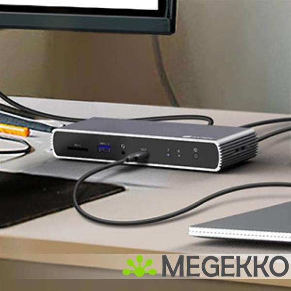 Grote foto icy box ib dk4012 cpd bedraad usb 3.2 gen 1 3.1 gen 1 type c antraciet zwart computers en software overige computers en software