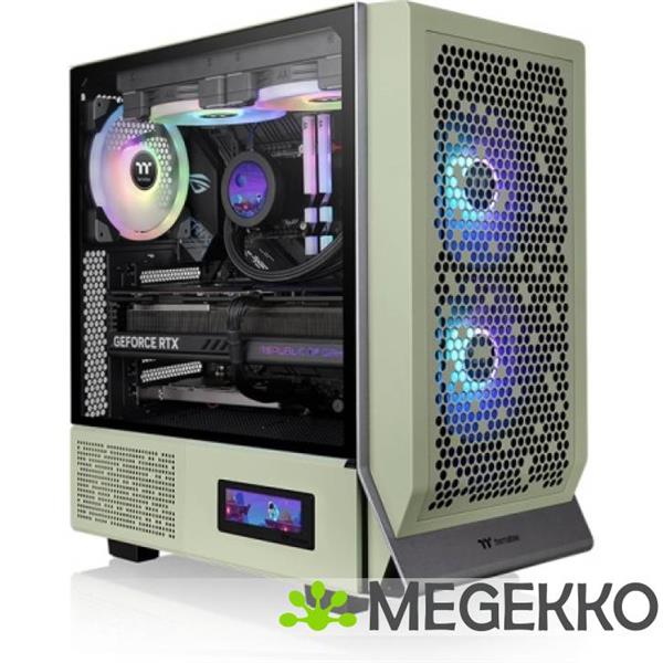Grote foto thermaltake ceres 300 tg midi tower groen computers en software behuizingen en kasten