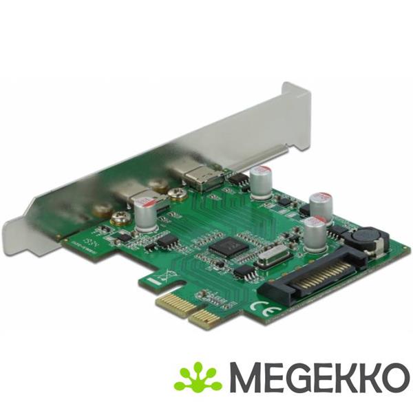 Grote foto delock 90493 pci express x1 kaart naar 2 x externe usb 5 gbps usb type c female computers en software overige computers en software