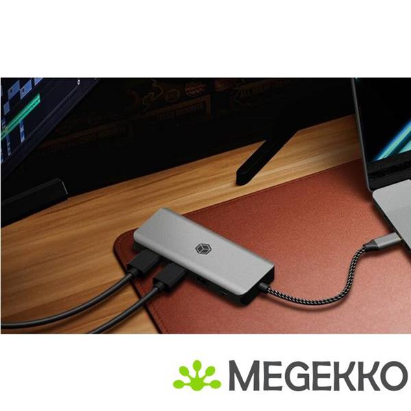 Grote foto icy box ib dk4012 cpd bedraad usb 3.2 gen 1 3.1 gen 1 type c antraciet zwart computers en software overige computers en software