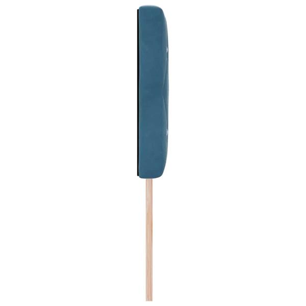 Grote foto vidaxl fluwelen hoofdbord geruit donkerblauw 160 cm fluweel antiek en kunst stoelen en banken