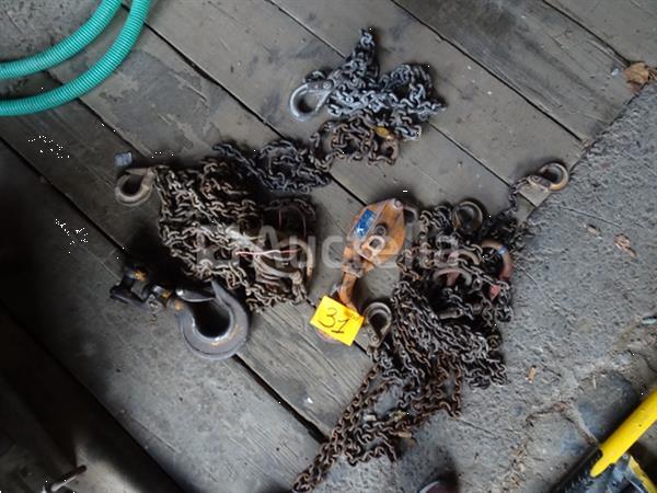 Grote foto een set hijskettingen en haken doe het zelf en verbouw onderdelen en accessoires