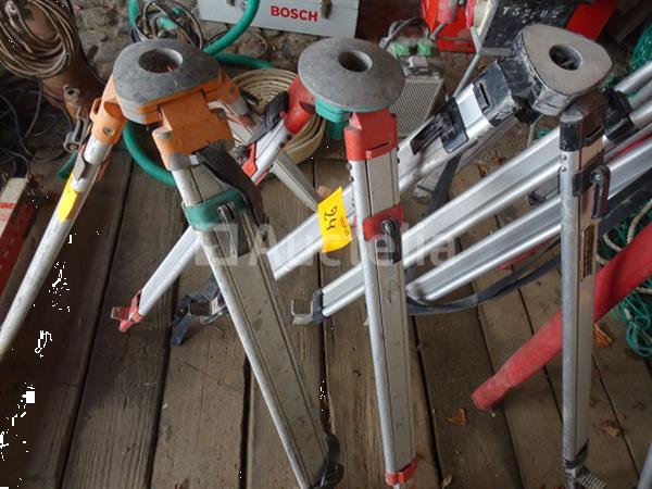 Grote foto een set van 3 statieven 4 telescopische linialen voor lasers doe het zelf en verbouw onderdelen en accessoires