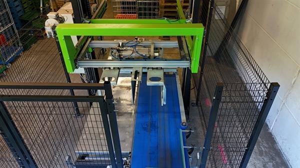 Grote foto greefa combisort fruit en appelsorteermachine 2 lijnen met waterdumper automatische dozenvullers e agrarisch tuinbouw