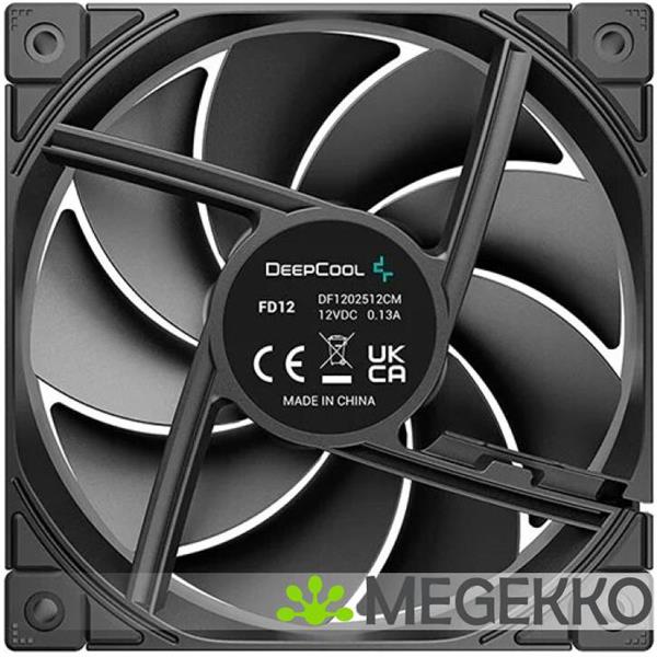 Grote foto deepcool fd12 computer behuizing ventilator 12 cm zwart 1 stuk s computers en software overige computers en software
