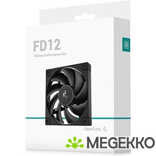 Grote foto deepcool fd12 computer behuizing ventilator 12 cm zwart 1 stuk s computers en software overige computers en software