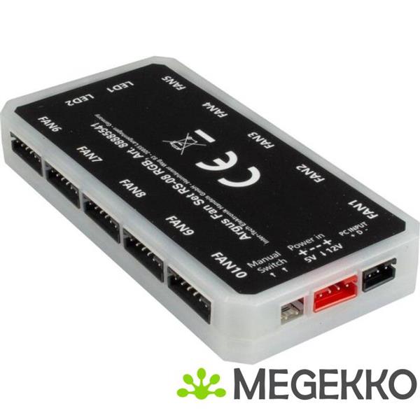 Grote foto inter tech argus rs 08 computer behuizing ventilator 12 cm zwart wit 3 stuk s computers en software overige computers en software