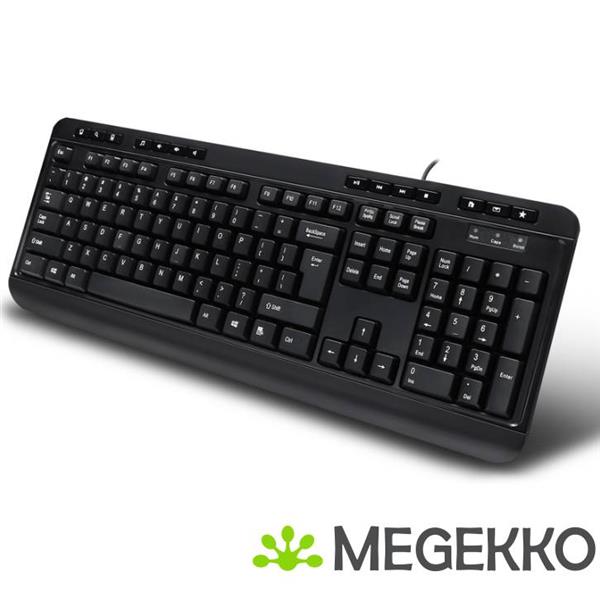 Grote foto adesso akb 132hb toetsenbord zwart computers en software toetsenborden