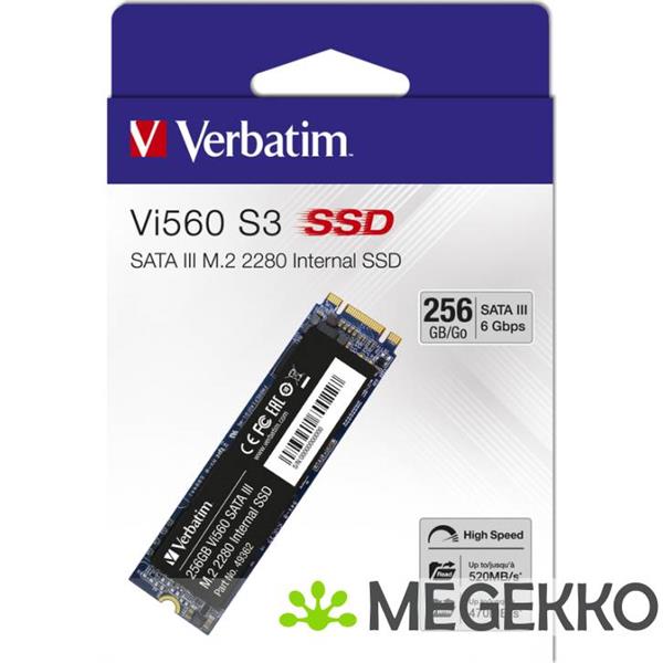 Grote foto verbatim vi560 s3 256gb m.2 ssd computers en software overige computers en software