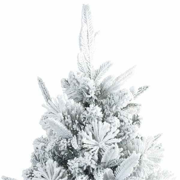 Grote foto vidaxl kunst kerstboom met geveerde takken sneeuw bedekt wit 180 cm diversen overige diversen