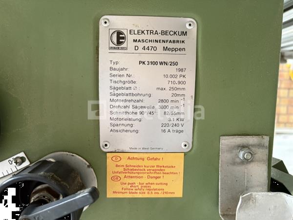 Grote foto elektra beckum pk250 cirkelzaagtafel doe het zelf en verbouw onderdelen en accessoires