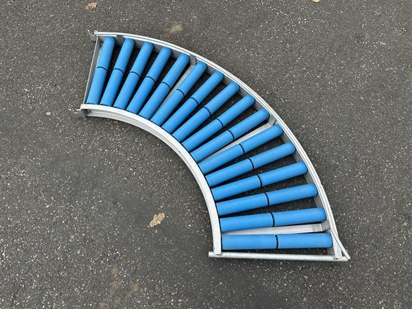 Grote foto rollenbaan bocht 90 40 cm agrarisch transportbanden