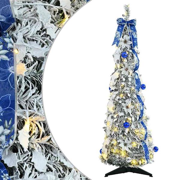 Grote foto vidaxl kunstkerstboom met 50 led met standaard groen 120 cm pvc diversen overige diversen