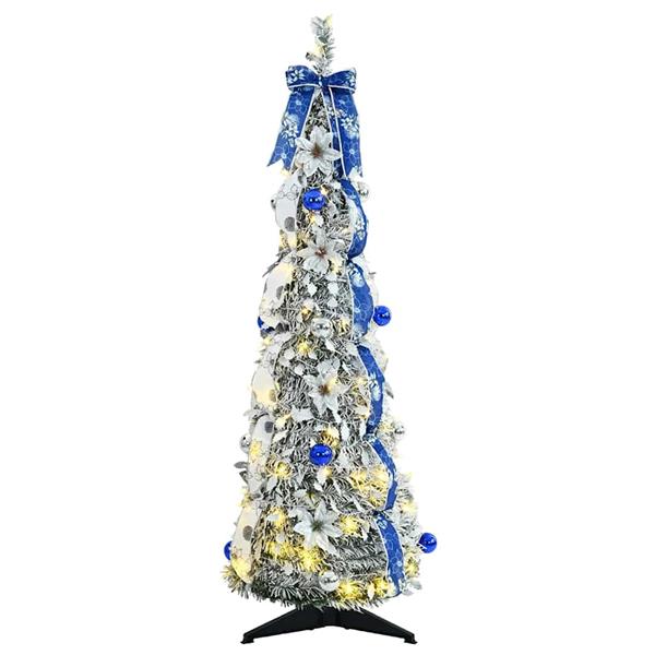 Grote foto vidaxl kunstkerstboom met 50 led met standaard groen 120 cm pvc diversen overige diversen