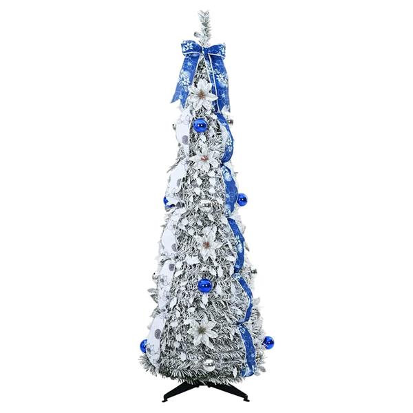 Grote foto vidaxl kunstkerstboom met 50 led met standaard groen 120 cm pvc diversen overige diversen