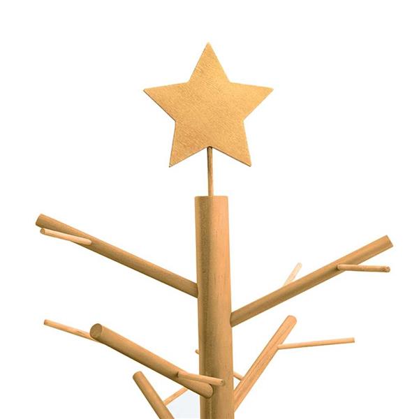 Grote foto vidaxl houten kerstboom met standaard bruin 180 cm massief grenenhout diversen overige diversen