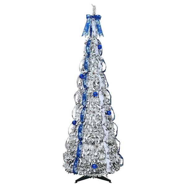 Grote foto vidaxl kunstkerstboom met 150 led met standaard groen 180 cm pvc diversen overige diversen