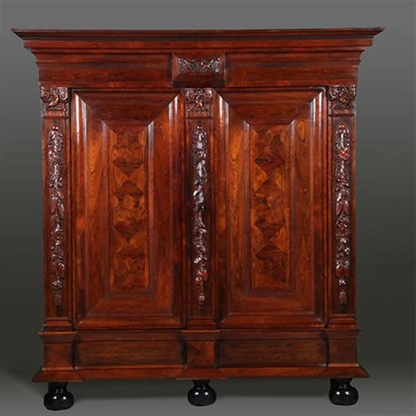 Grote foto majestieuze en zeer verfijnde rankenkast ca 1800 no.331520 antiek en kunst stoelen en banken