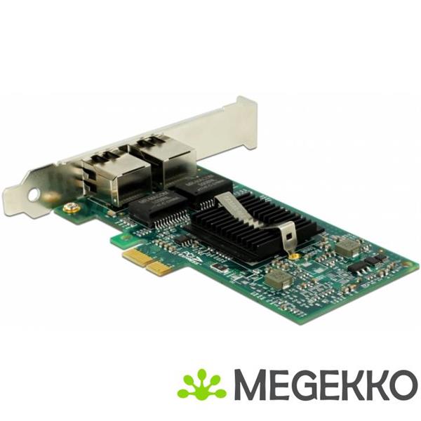 Grote foto delock 89944 pci express x1 kaart 2 x rj45 gigabit lan i82576 computers en software netwerkkaarten routers en switches