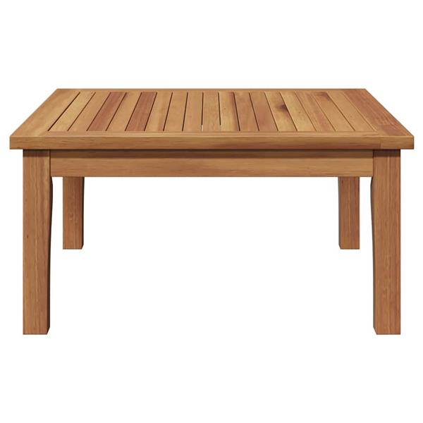 Grote foto vidaxl tuinstafel bruin massief teakhout tuin en terras tuinmeubelen