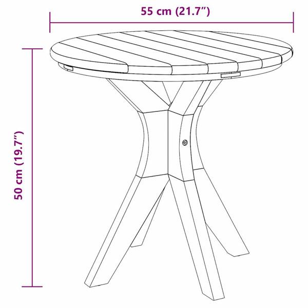 Grote foto vidaxl salontafel bruin 55 x 55 x 51 cm massief teakhout tuin en terras tuinmeubelen