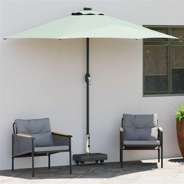 Grote foto vidaxl parasolvoet zwart 45 x 25 x 45 cm graniet en staal tuin en terras overige tuin en terras
