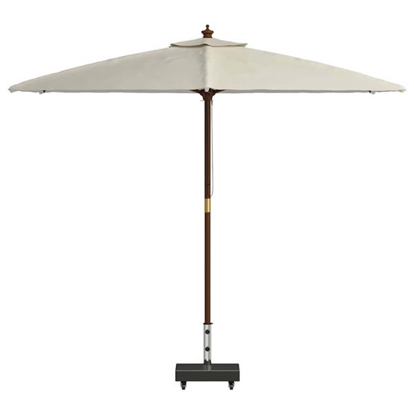 Grote foto vidaxl parasolvoet zwart 45 x 25 x 45 cm graniet en staal tuin en terras overige tuin en terras
