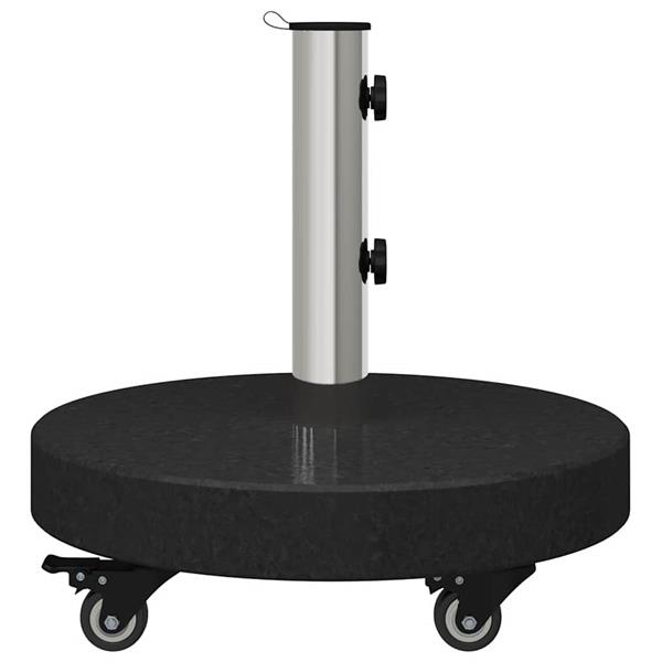 Grote foto vidaxl parasolvoet zwart 45 x 45 x 45 cm graniet tuin en terras overige tuin en terras